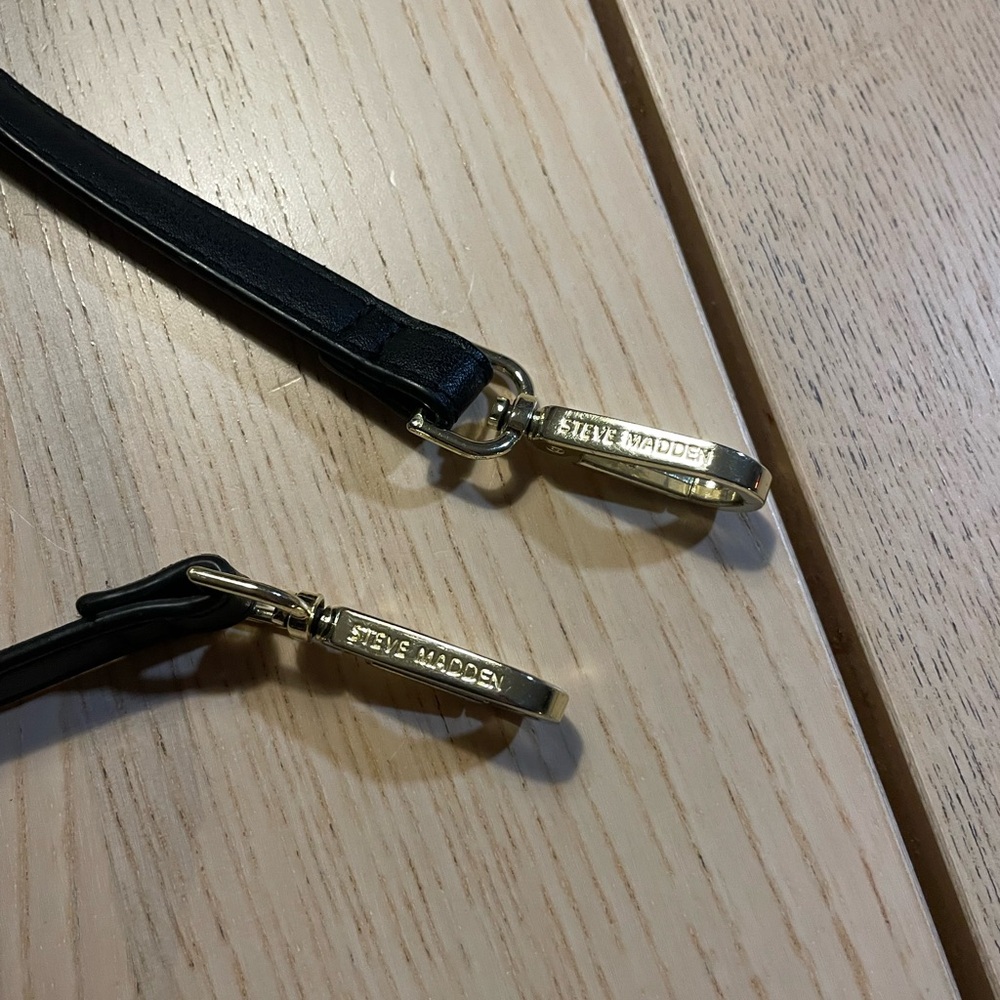 Steve Madden Black and Gold Handbag Shoulder Strap, Steve Madden Purse Strap